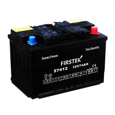 57412 12V 74AH DIN74 Bateria de cotxe carregada en sec