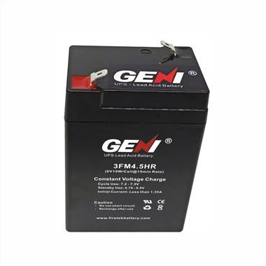 Bateria de plom àcid segellada de 6V 4.5AH d'alta potència